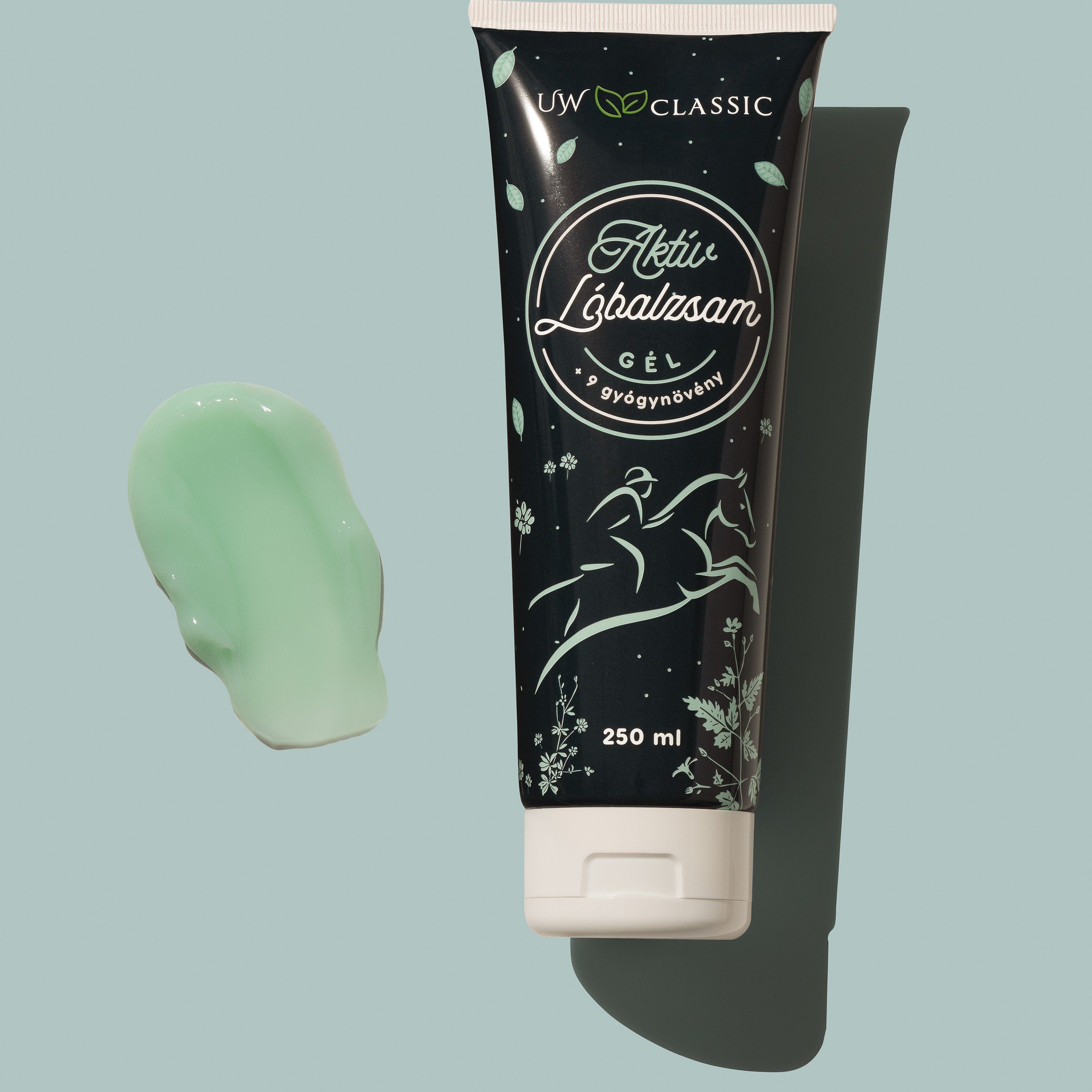 UW Classic Lóbalzsam Aktív gél + 9 gyógynövény 250 ml