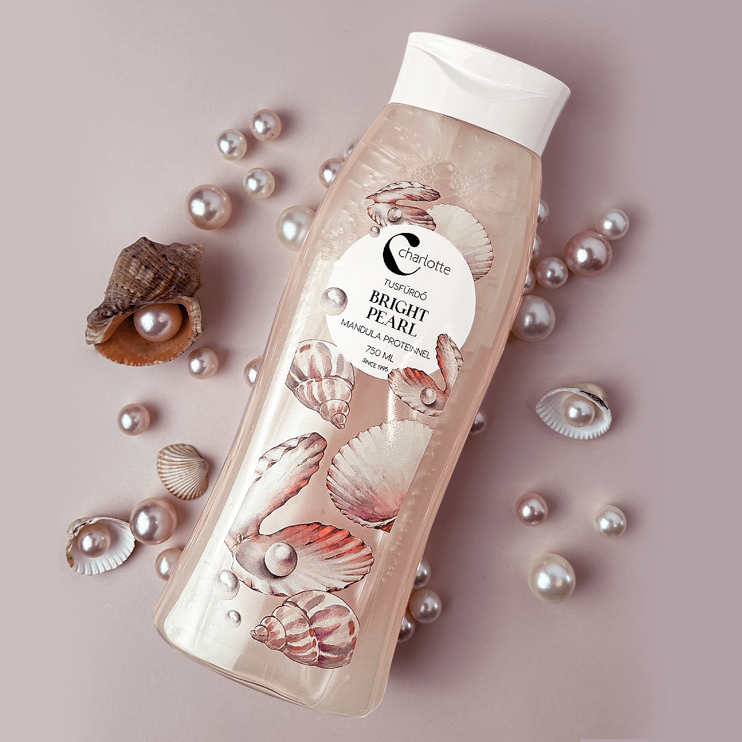 Charlotte Bright Pearl tusfürdő 750 ml image 1