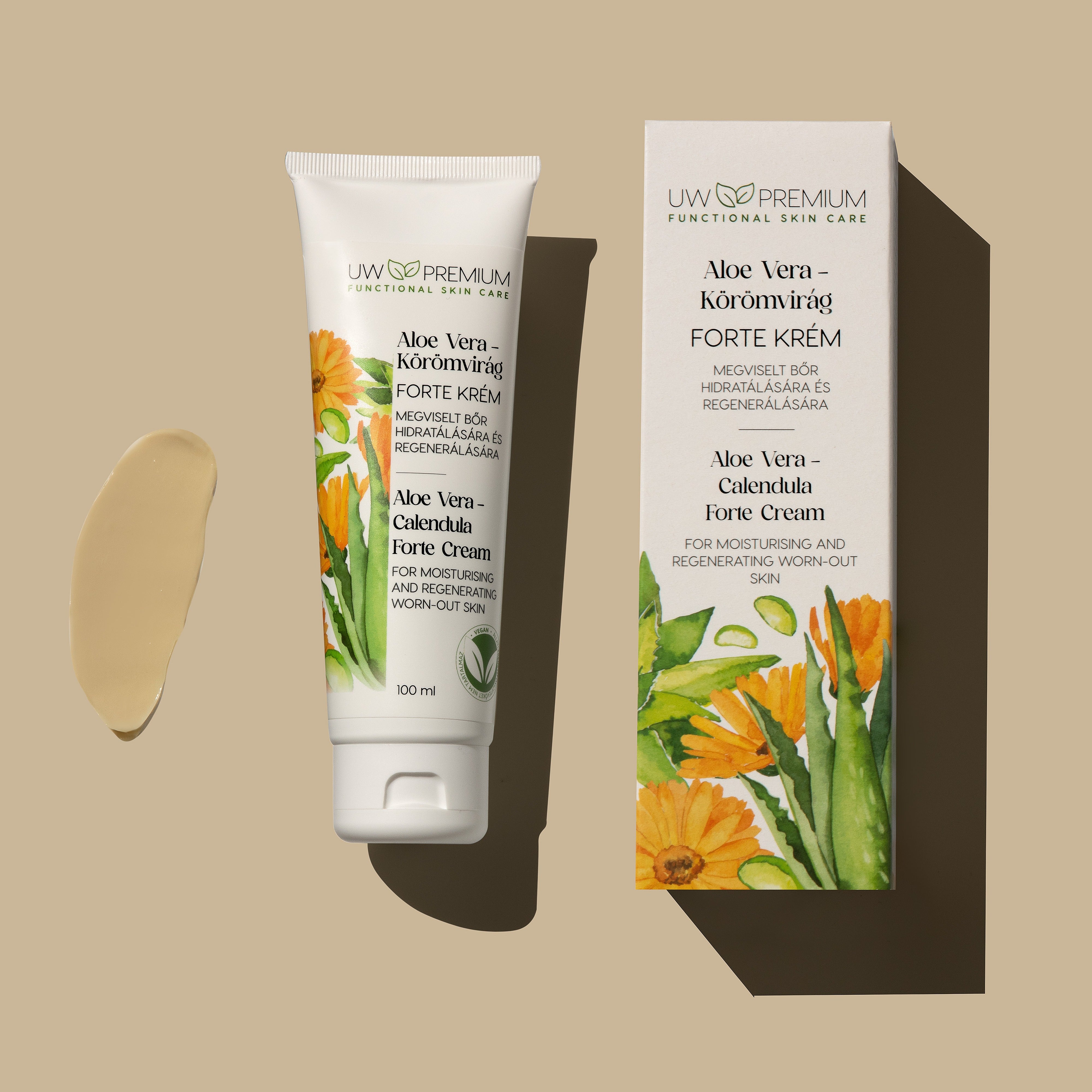 UW Premium Aloe vera - Körömvirág FORTE krém 100 ml