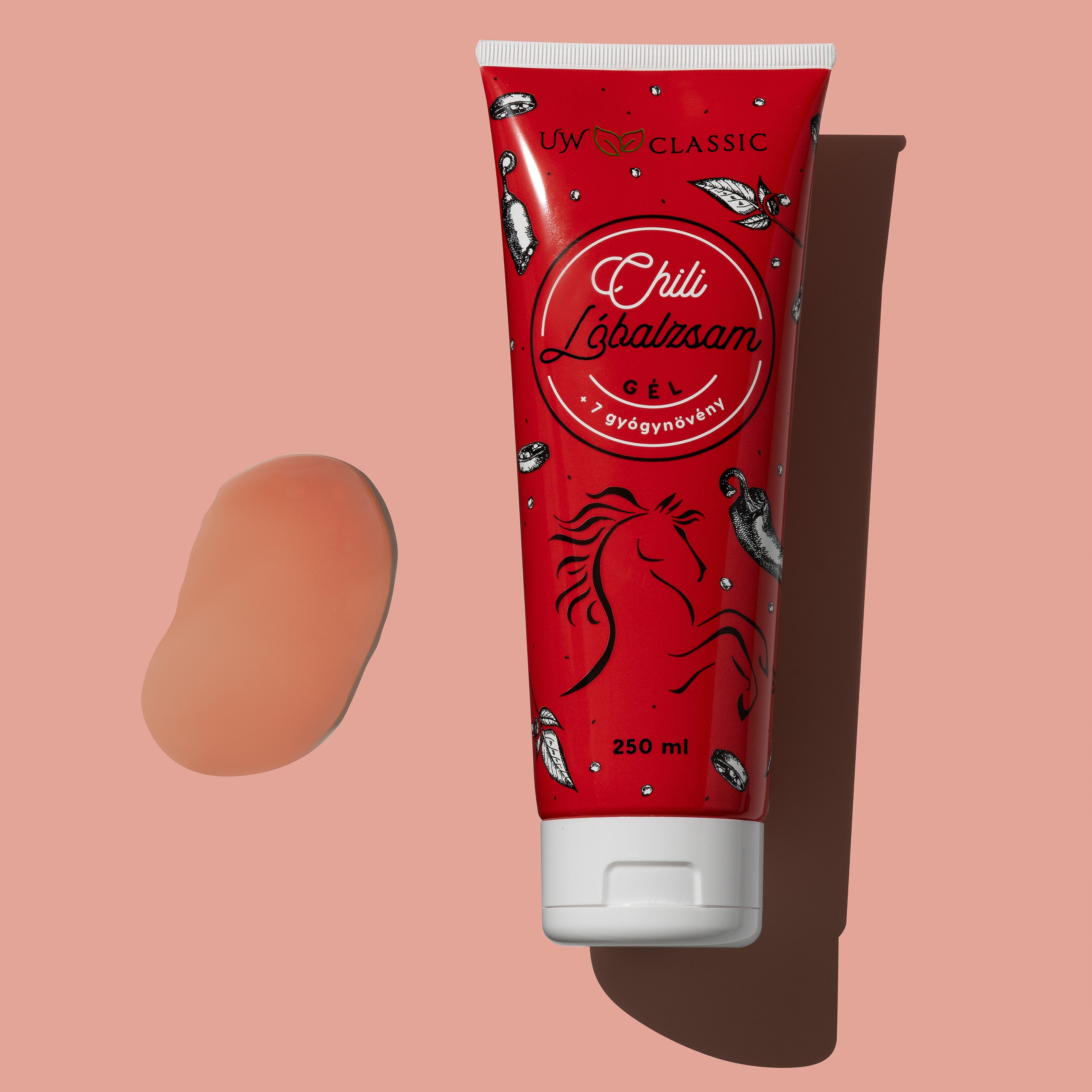 UW Classic Lóbalzsam Chilivel +7 gyógynövény 250 ml