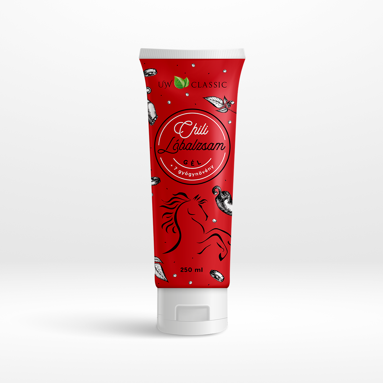 UW Classic Lóbalzsam Chilivel +7 gyógynövény 250 ml