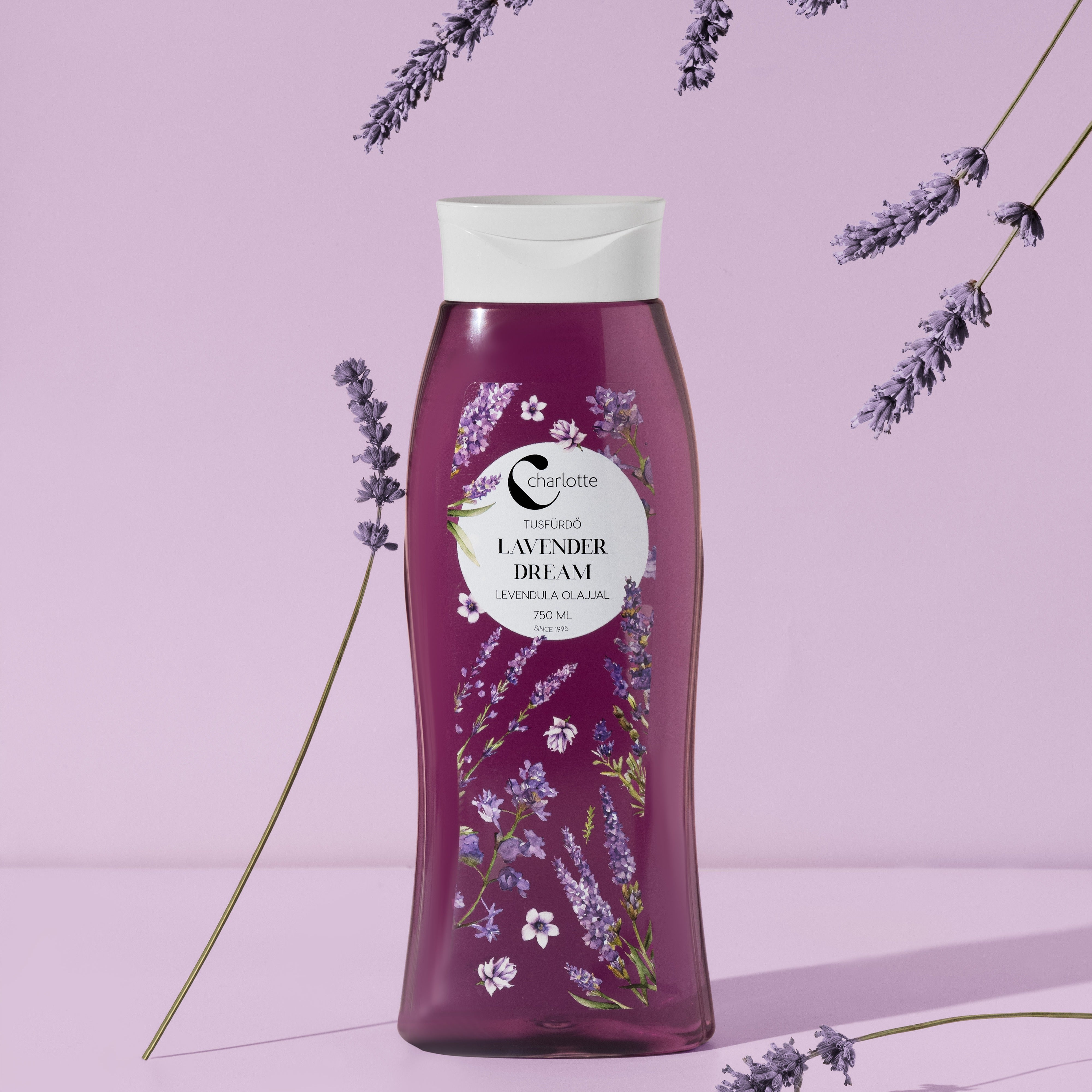 Charlotte Lavender Dream tusfürdő 750 ml