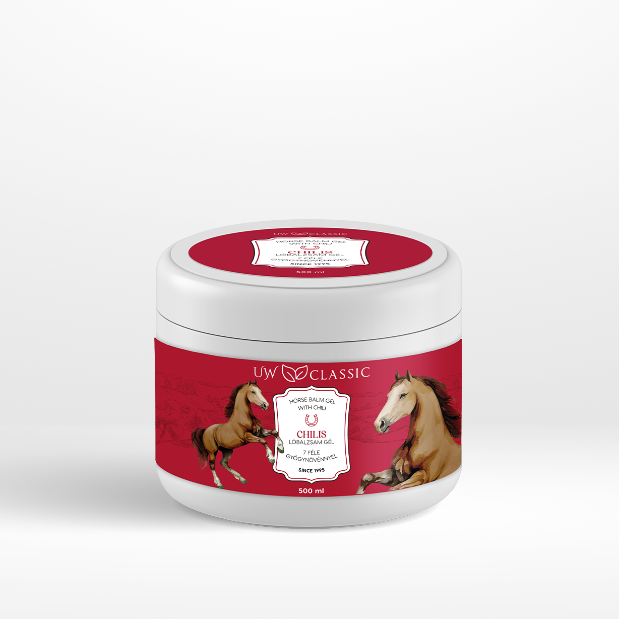 UW Classic Lóbalzsam Chilivel +7 gyógynövény 500 ml