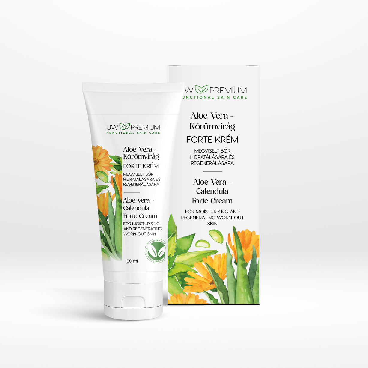 UW Premium Aloe vera - Körömvirág FORTE krém 100 ml