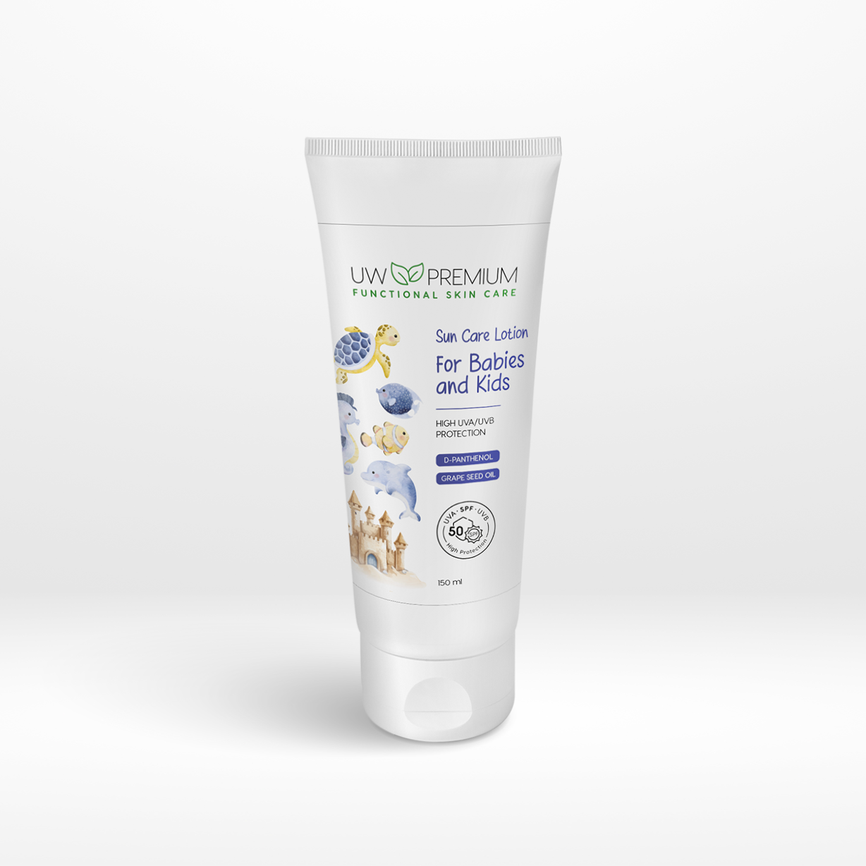 UW Premium Sun Care Lotion For Babies and Kids 50 SPF 150 ml