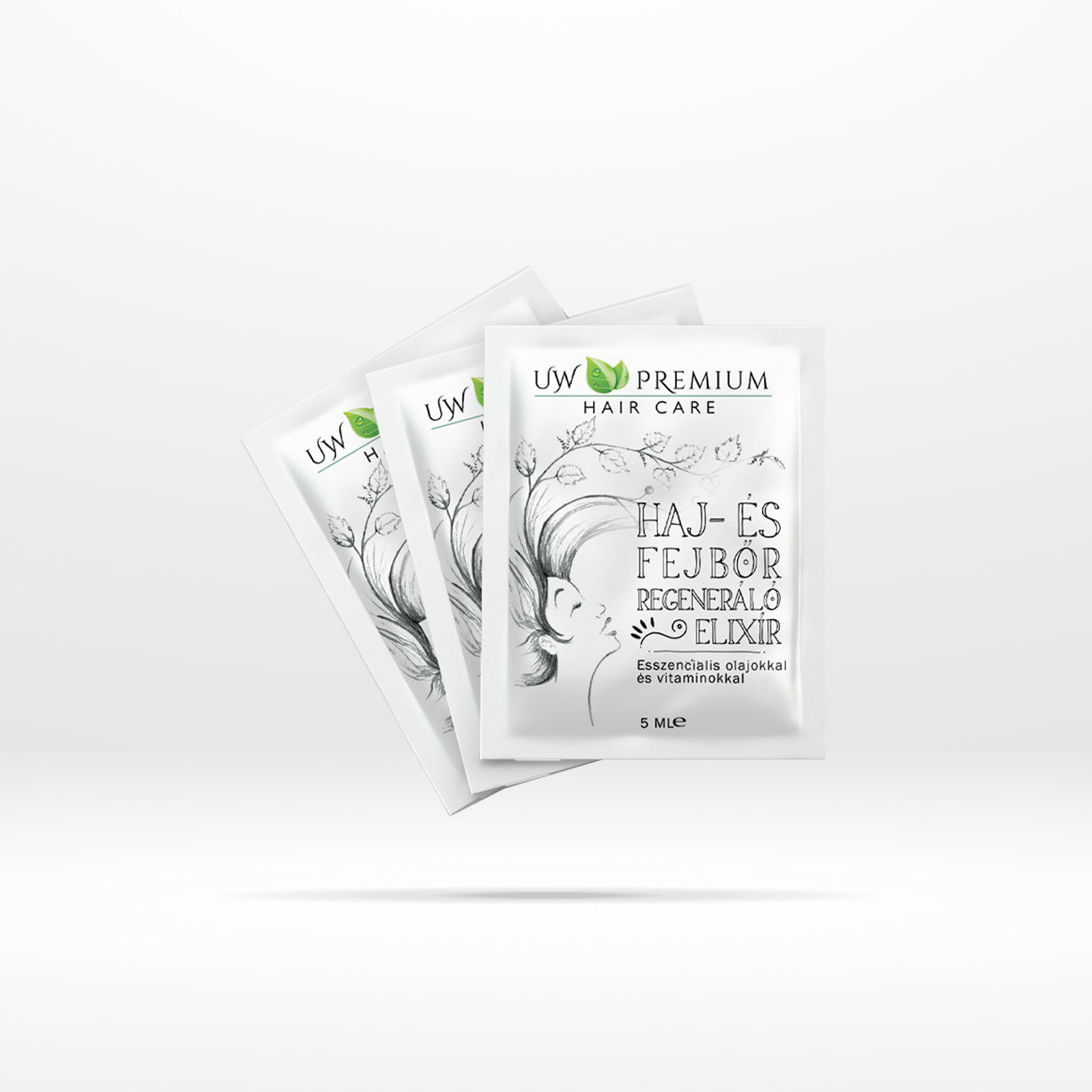 UW Premium Hair Care Haj- és Fejbőr Regeneráló Elixír 5 ml termékminta