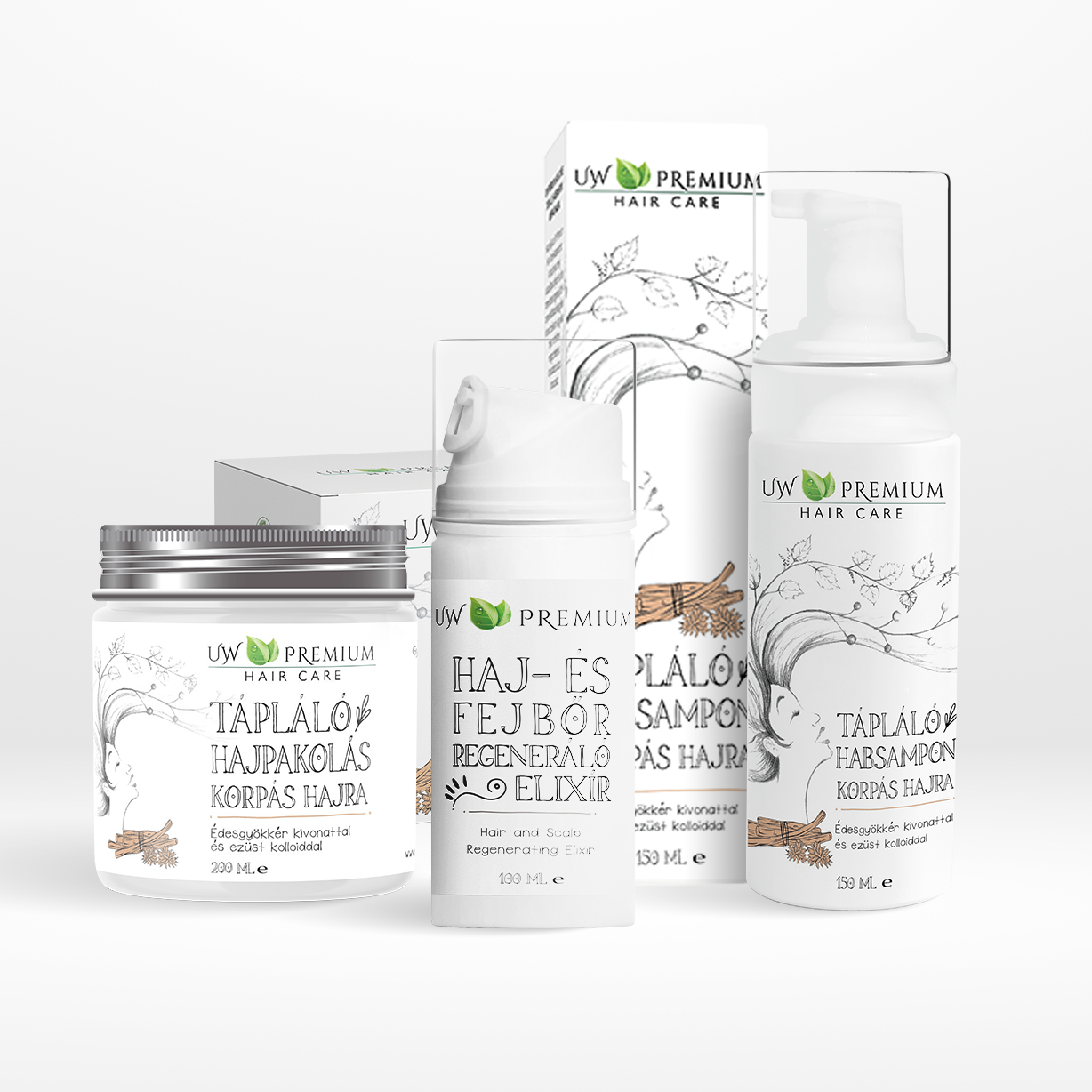 Hajápoló csomag - Korpás hajra